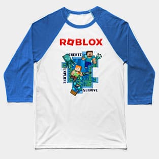 Roblox Create Explore Survive Baseball T-Shirt